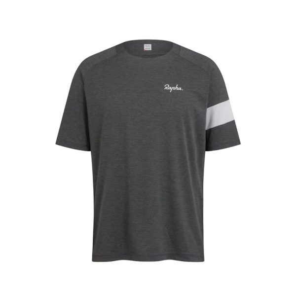 Jersey Rapha Trail Technical SS - Dark Grey Light Grey Fashion