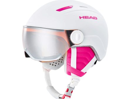 Youth Helmet Head Maja Visor - White Supply