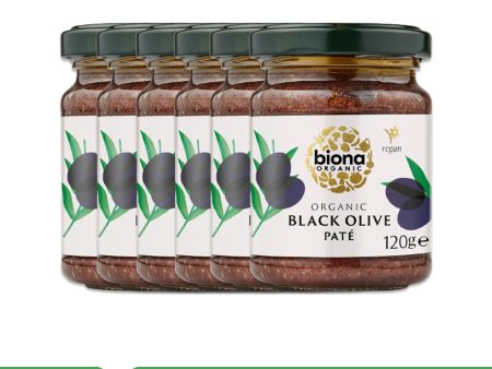 BIONA ORGANIC Black Olive Pate - Pack of 6 (120g each) on Sale