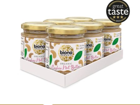 BIONA ORGANIC Cashew Nut Butter - Pack of 6 (170g each) Discount