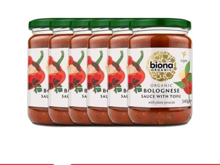 BIONA ORGANIC Bolognese Sauce with Tofu - Pack of 6 (340g each) For Discount