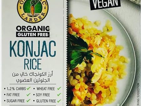 ORGANIC LARDER Konjac Rice, 200g - Organic, Vegan, Gluten Free on Sale