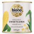 BIONA ORGANIC Sweetcorn in Can, Naturally Sweet - Pack of 6 (340g each) Hot on Sale