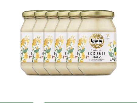 BIONA ORGANIC Egg Free Mayo - Pack of 6 (230g each) Online Sale