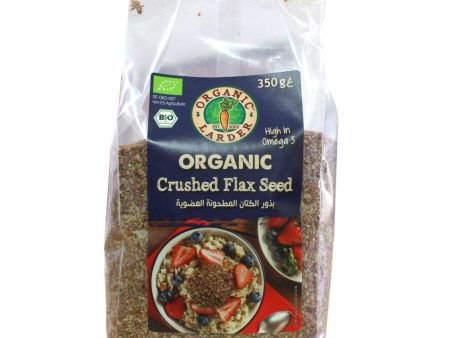 ORGANIC LARDER Crushed Flax Seed, 350g - Organic, Vegan, Natural Online