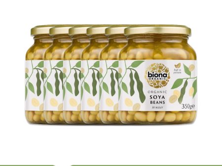 BIONA ORGANIC Soya Beans in Water - Pack of 6 (350g each) Discount