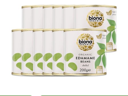 BIONA ORGANIC Edamame Beans - Pack of 12 (200g each) Online Hot Sale