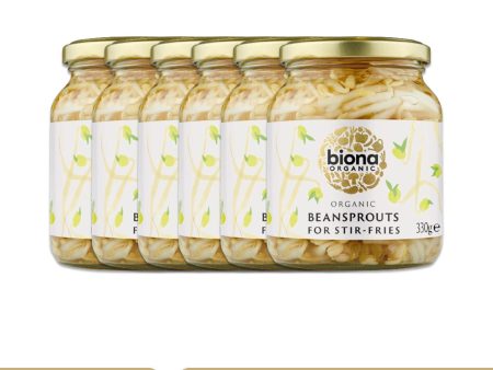 BIONA ORGANIC Beansprouts - Pack of 6 (330g each) on Sale