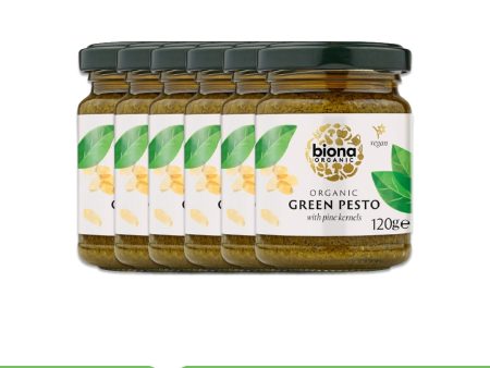 BIONA ORGANIC Green Pesto - Pack of 6 (120g each) on Sale