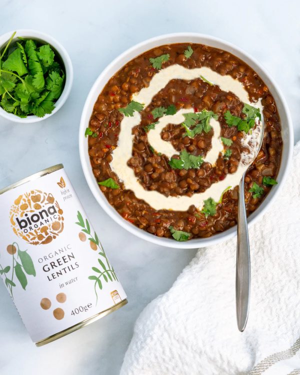 BIONA ORGANIC Green Lentils - Pack of 6 (400g each) Cheap