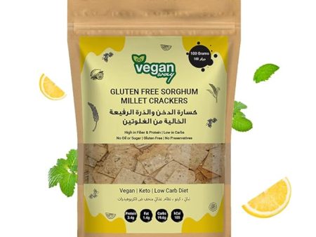 VEGAN WAY Sorghum Millet Crackers - Vegan, Gluten Free, Sugar Free - 100g Online