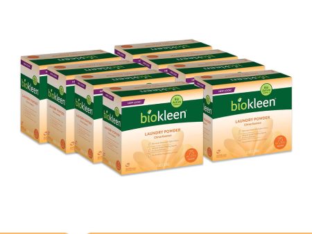 BIOKLEEN Citrus Laundry Powder - Pack of 8 (5lb each) Discount