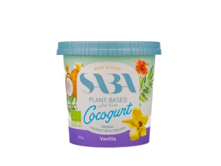 SABA Vegan Yoghurt Vanilla, Cocogurt, 350g - Organic Online