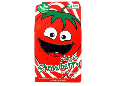 CZ Strawberry Fruity Bites, 100g - Vegan, Gluten Free, Non GMO, No Added Sugar Online Sale