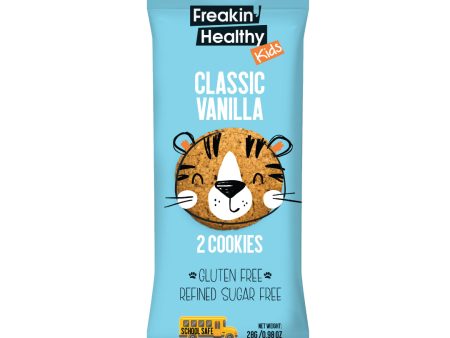 FREAKIN  HEALTHY Classic Vanilla Cookies, 28g - Vegan, Gluten Free, Sugar Free For Cheap