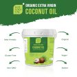 ECOLOGICAL Organic Extra Virgin Coconut Oil 4L - Cold Pressed, Unrefined and Pure Cooking Oil for a Healthy Living Online Sale