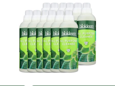 BIOKLEEN All Purpose Cleaner Super Concentrated - Pack of 12 (32oz each) Hot on Sale