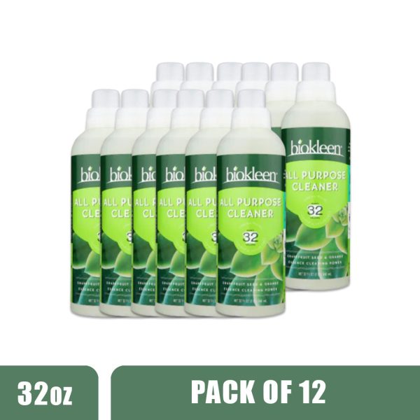 BIOKLEEN All Purpose Cleaner Super Concentrated - Pack of 12 (32oz each) Hot on Sale