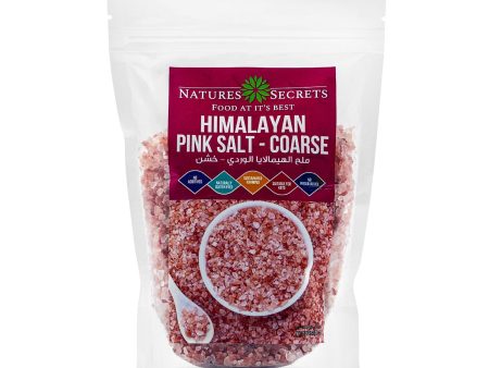 NATURES SECRET Himalayan Pink Salt Coarse, 500g, Keto, Gluten free Discount