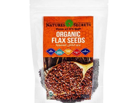 NATURES SECRET Organic Flax Seeds, 250g, Keto, Gluten free For Sale