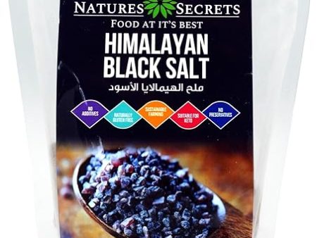 NATURES SECRET Himalayan Black Salt 250g, Keto, Gluten free Online Sale