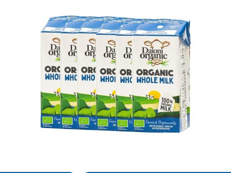 DAIONI ORGANIC Whole UHT Milk, 200ml - Pack of 6 Fashion