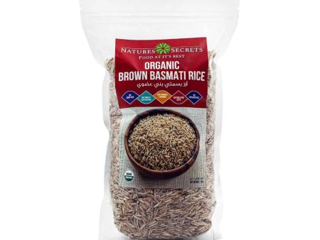 NATURES SECRET Organic Brown Basmati Rice, 1kg, Keto, Gluten free Online