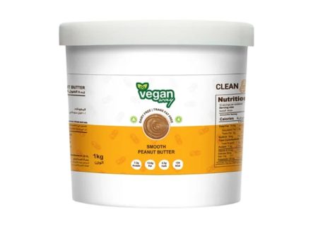 VEGAN WAY Peanut Butter Smooth, 1kg - Vegan, Gluten Free, Keto Friendly, Sugar Free on Sale