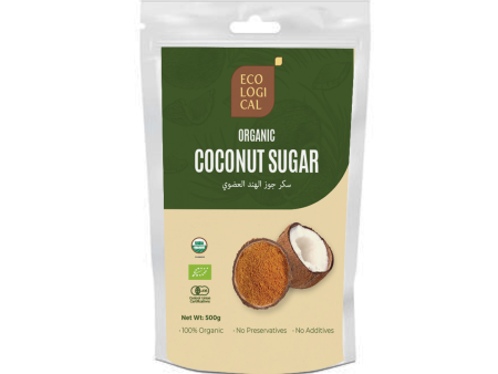 ECOLOGICAL Organic Coconut Sugar, Dark, 500g - Unrefined Sweetener for Healthier Living Online