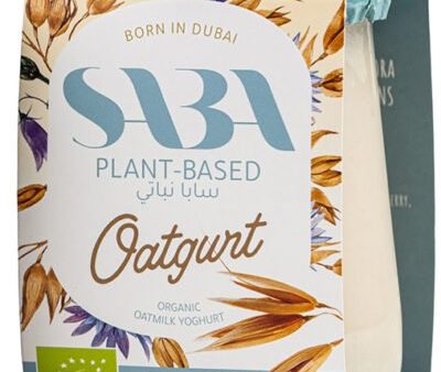 SABA Vegan Natural Oatgurt, Organic Oat Milk Yoghurt, 115g Fashion