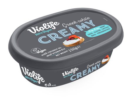 VIOLIFE Creamy Greek White Cheese, 150g - Vegan For Discount