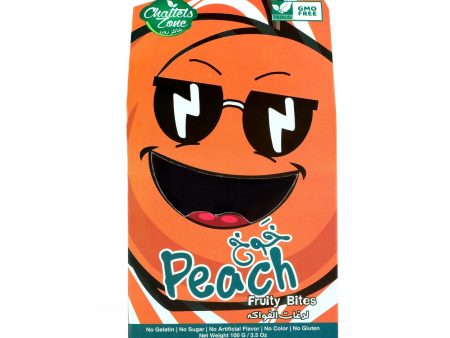 CZ Peach Fruity Bites, 100g - Vegan, Gluten Free, Non GMO, No Added Sugar For Discount