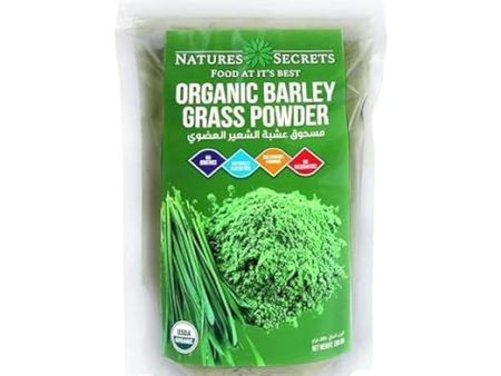 NATURES SECRET Organic Barley Grass Powder, 200g, Keto Fashion