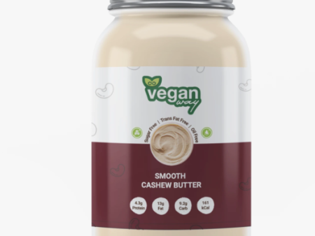 VEGAN WAY Smooth Cashew Nut Butter, 1Kg - Vegan, Gluten Free, Sugar Free Hot on Sale