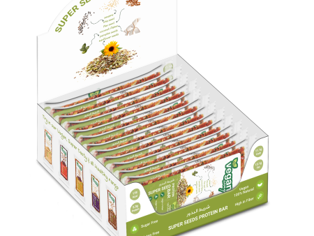 VEGAN WAY Super Seed Bar, Pack of 12 Pcs (40g each) - Vegan, Gluten Free, Non GMO Online Hot Sale