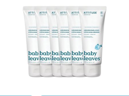 ATTITUDE Baby Leaves Calendula Cream  - Night - Almond milk - Pack of 6 (200ml each) Online Hot Sale