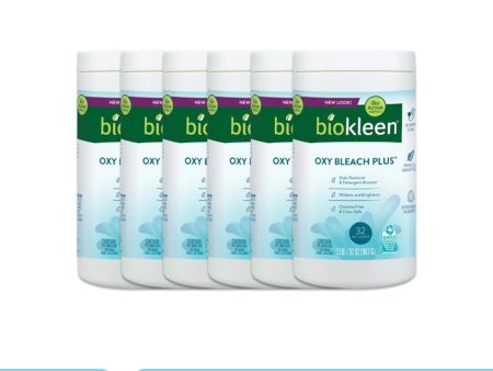 BIOKLEEN Laundry Powder Oxy Bleach - Pack of 6 (32 Oz each) For Sale