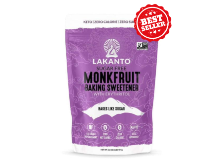 LAKANTO Monkfruit Baking Sweetener with Erythritol, 454g Supply